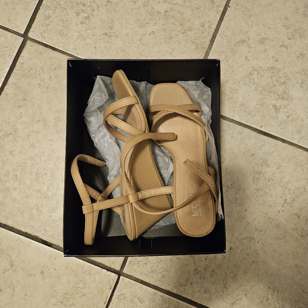 Michael Shannon Tan Wedge Shoes